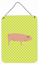 American Landrace Pig Green Wall or Door Hanging Prints BB7758DS1216