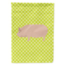 Welsh Pig Green House Flag 28x40 Porch Sleeve Pole Decorative Outside Yard Banner Artwork Wall Hanging, Polyester