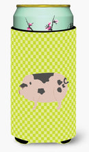 Gloucester Old Spot Pig Green Tall Boy Hugger Can Cooler Sleeve Machine Washable Drink Collapsible Insulator Beverage Insulated Holder