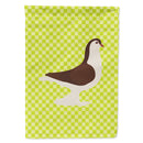 Large Pigeon Green House Flag 28x40 Porch Sleeve Pole Decorative Outside Yard Banner Artwork Wall Hanging, Polyester