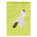 German Helmet Pigeon Green House Flag 28x40 Porch Sleeve Pole Decorative Outside Yard Banner Artwork Wall Hanging, Polyester