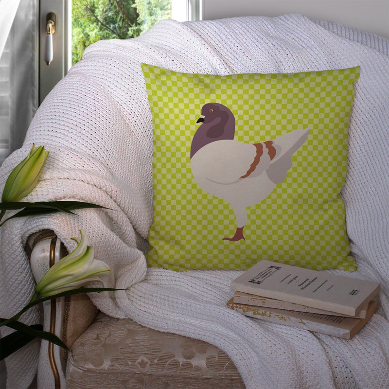 German Modena Pigeon Green Fabric Decorative Pillow BB7775PW1414