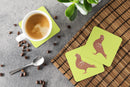 African Owl Pigeon Green Foam Coaster  BB7779FC