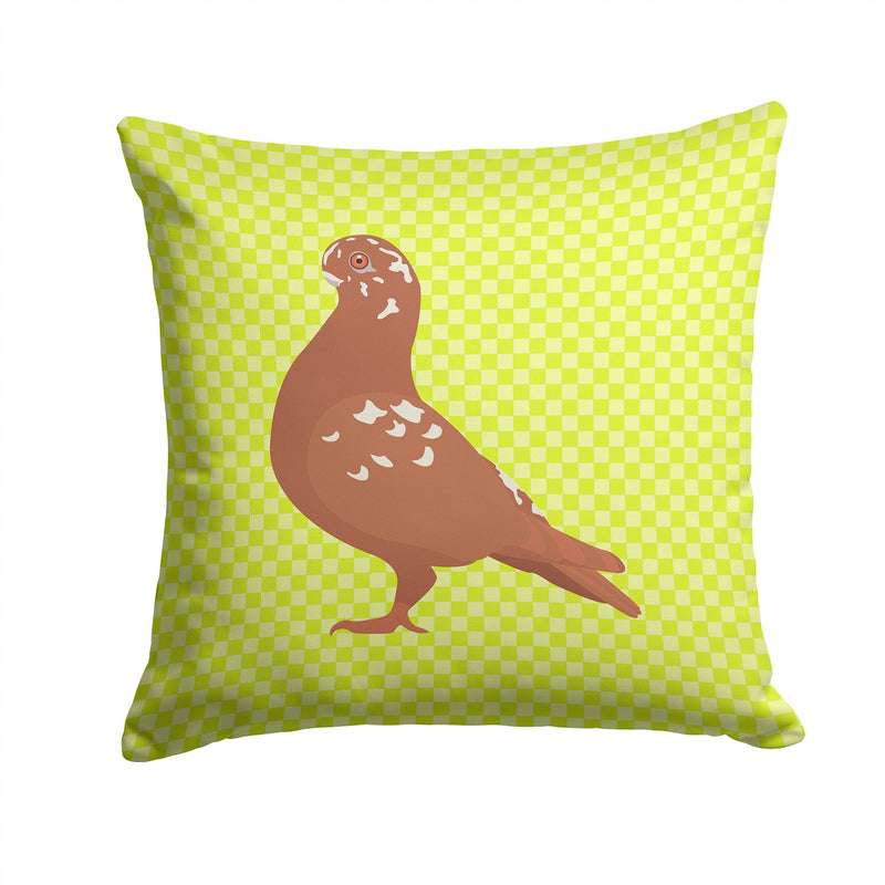 African Owl Pigeon Green Fabric Decorative Pillow BB7779PW1414