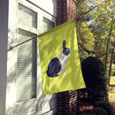 Dutch Rabbit Green House Flag 28x40 Porch Sleeve Pole Decorative Outside Yard Banner Artwork Wall Hanging, Polyester