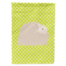 Fluffy Angora Rabbit Green House Flag 28x40 Porch Sleeve Pole Decorative Outside Yard Banner Artwork Wall Hanging, Polyester