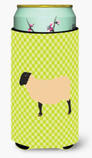 Suffolk Sheep Green Tall Boy Hugger Can Cooler Sleeve Machine Washable Drink Collapsible Insulator Beverage Insulated Holder