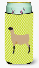 Hampshire Down Sheep Green Tall Boy Hugger Can Cooler Sleeve Machine Washable Drink Collapsible Insulator Beverage Insulated Holder
