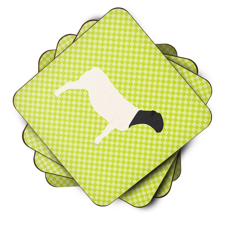 Dorper Sheep Green Foam Coaster Set of 4 BB7804FC