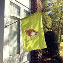 Jersey Buff Turkey Hen Green House Flag 28x40 Porch Sleeve Pole Decorative Outside Yard Banner Artwork Wall Hanging, Polyester