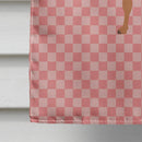 Bactrian Camel Pink Check House Flag 28x40 Porch Sleeve Pole Decorative Outside Yard Banner Artwork Wall Hanging, Polyester