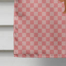 Ankole-Watusu Cow Pink Check Flag Canvas House Size BB7823CHF