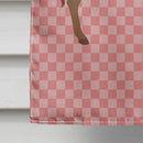 Cotentin Donkey Pink Check House Flag 28x40 Porch Sleeve Pole Decorative Outside Yard Banner Artwork Wall Hanging, Polyester