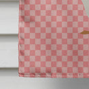 Bali Duck Pink Check House Flag 28x40 Porch Sleeve Pole Decorative Outside Yard Banner Artwork Wall Hanging, Polyester