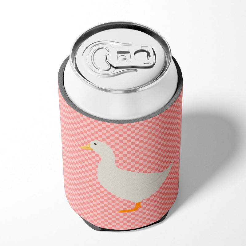 American Pekin Duck Pink Check Can or Bottle Hugger BB7860CC