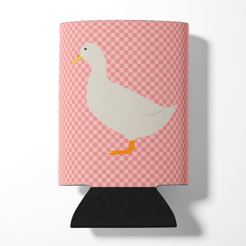 American Pekin Duck Pink Check Can or Bottle Hugger BB7860CC