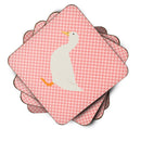 American Pekin Duck Pink Check Foam Coaster  BB7860FC