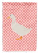 American Pekin Duck Pink Check Garden Flag - Outdoor Decorative Yard Flag