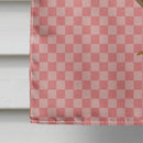 Dutch Hook Bill Duck Pink Check House Flag 28x40 Porch Sleeve Pole Decorative Outside Yard Banner Artwork Wall Hanging, Polyester