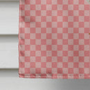 Indian Runner Duck Pink Check House Flag 28x40 Porch Sleeve Pole Decorative Outside Yard Banner Artwork Wall Hanging, Polyester