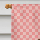 Coypu Nutria River Rat Pink Check House Flag 28x40 Porch Sleeve Pole Decorative Outside Yard Banner Artwork Wall Hanging, Polyester