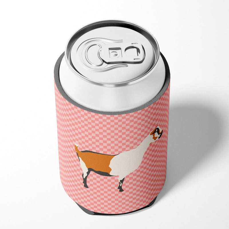 Alpine Goat Pink Check Can or Bottle Hugger BB7880CC