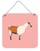 Alpine Goat Pink Check Wall or Door Hanging Prints BB7880DS66
