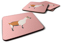 Alpine Goat Pink Check Foam Coaster  BB7880FC