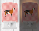 Anglo-nubian Nubian Goat Pink Check Ceramic Night Light BB7883CNL