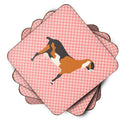 Anglo-nubian Nubian Goat Pink Check Foam Coaster  BB7883FC