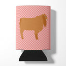 American Lamancha Goat Pink Check Can or Bottle Hugger BB7885CC