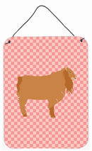 American Lamancha Goat Pink Check Wall or Door Hanging Prints BB7885DS1216