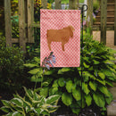 American Lamancha Goat Pink Check Garden Flag - Outdoor Decorative Yard Flag