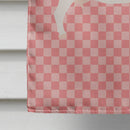 Boer Goat Pink Check Flag Canvas House Size BB7886CHF