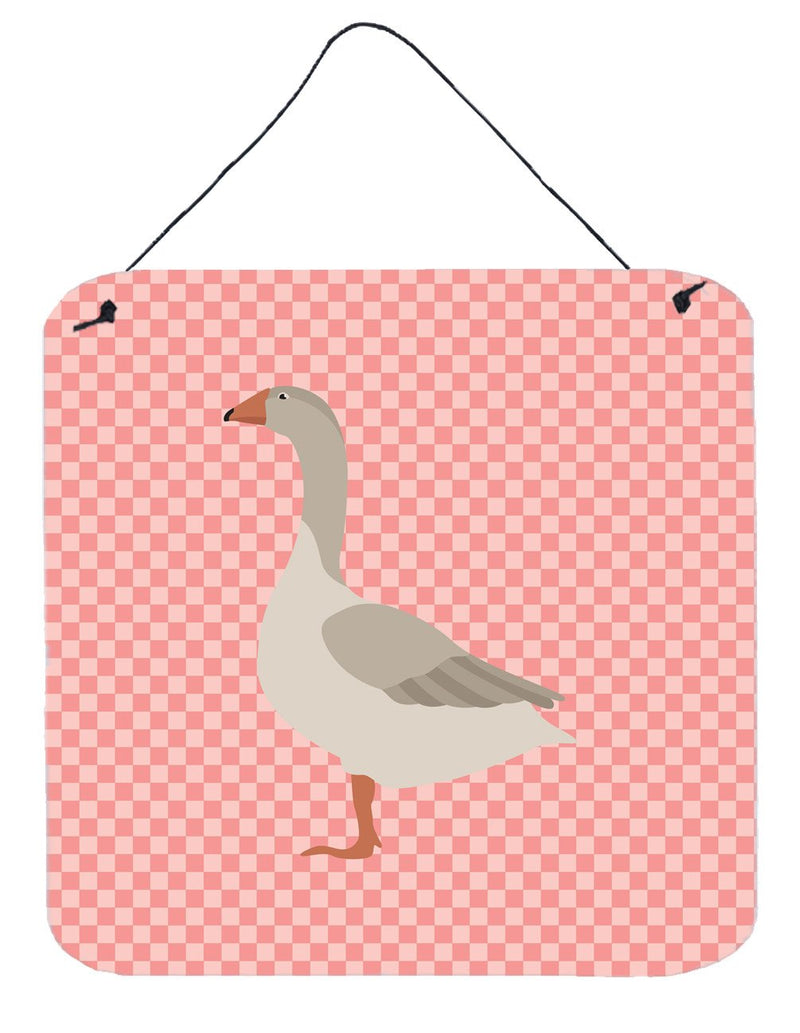 Steinbacher Goose Pink Check Wall or Door Hanging Prints BB7894DS66