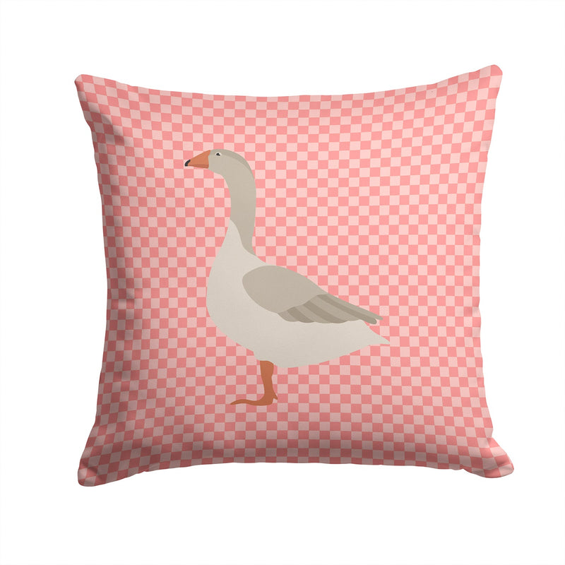 Steinbacher Goose Pink Check Fabric Decorative Pillow BB7894PW1414