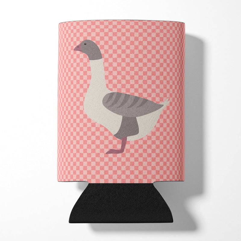 Buff Grey Back Goose Pink Check Can or Bottle Hugger BB7901CC