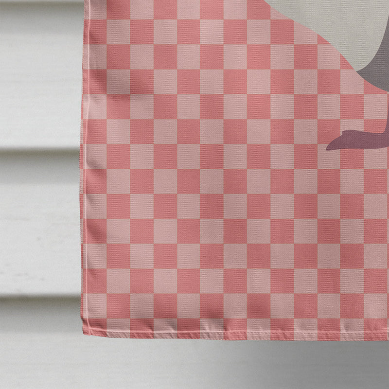 Buff Grey Back Goose Pink Check Flag Canvas House Size BB7901CHF