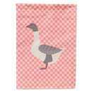 Buff Grey Back Goose Pink Check House Flag 28x40 Porch Sleeve Pole Decorative Outside Yard Banner Artwork Wall Hanging, Polyester