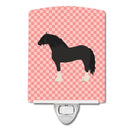 Pomeranian Rogener Goose Pink Check Ceramic Night Light Compact, UL-Certified, Ideal for Bedroom, Bathroom, Nursery, Hallway, Kitchen, 6x4x3, Multicolor