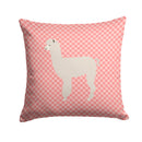 Alpaca Pink Check Throw Pillow - 14x14 Decorative Pillow – Art for Your Home & Patio BB7919PW1414