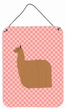Alpaca Suri Pink Check Wall or Door Hanging Prints BB7920DS1216