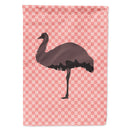 Emu Pink Check House Flag 28x40 Porch Sleeve Pole Decorative Outside Yard Banner Artwork Wall Hanging, Polyester