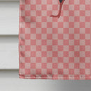 Silver Pheasant Pink Check House Flag 28x40 Porch Sleeve Pole Decorative Outside Yard Banner Artwork Wall Hanging, Polyester