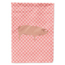 American Landrace Pig Pink Check Flag Canvas House Size BB7932CHF