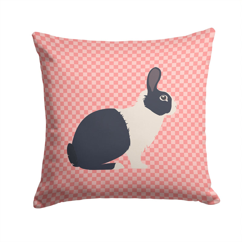 Dutch Rabbit Pink Check Fabric Decorative Pillow BB7958PW1414