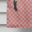 Hampshire Down Sheep Pink Check House Flag 28x40 Porch Sleeve Pole Decorative Outside Yard Banner Artwork Wall Hanging, Polyester