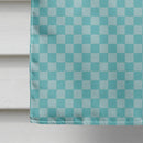 Arabian Camel Dromedary Blue Check House Flag 28x40 Porch Sleeve Pole Decorative Outside Yard Banner Artwork Wall Hanging, Polyester