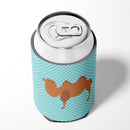 Bactrian Camel Blue Check Can or Bottle Hugger Cooler Sleeve for Standard 12 oz Cans, Insulated Foam Beer & Soda Can Hugger Reusable