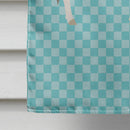 Malvi Cow Blue Check House Flag 28x40 Porch Sleeve Pole Decorative Outside Yard Banner Artwork Wall Hanging, Polyester